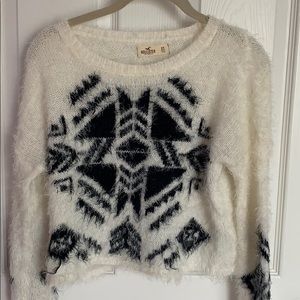 Black and white sweater from Hollister
